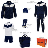 Futbalový set Givova VITTORIA dark blue/white