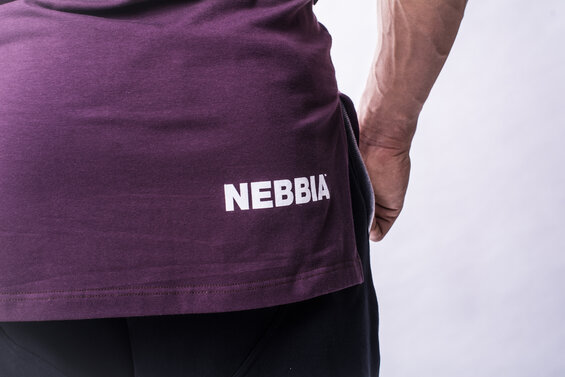 Pánske tričko Nebbia AW Line burgundy
