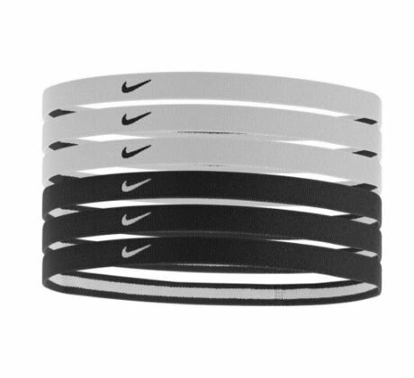Športové čelenky Nike SWOOSH HEADBANDS 2.0 white/black