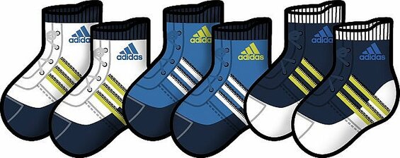 Detské ponožky Adidas F INF 3PP
