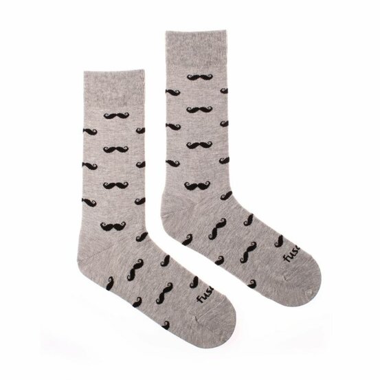 Ponožky Fúzač šedé