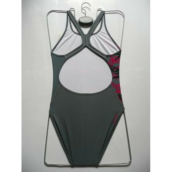 Dámske plavky Speedo ASSERTIVE POWERBACK grey