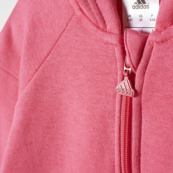 Detská súprava Adidas SP FZ HOODED pink