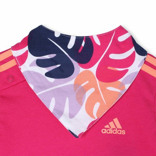 Detská súprava Adidas SUMMER GIFT pink/gray