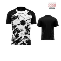 Futbalový dres Givova SHIRT ART INTERLOCK black/white