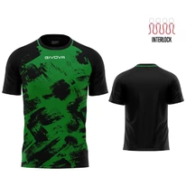 Futbalový dres Givova SHIRT ART INTERLOCK green/black