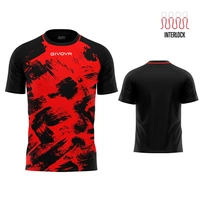 Futbalový dres Givova SHIRT ART INTERLOCK red/black