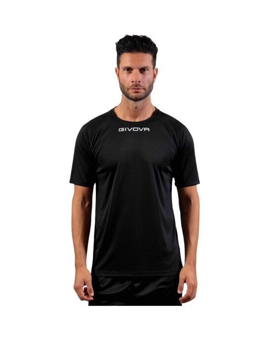 Futbalový dres Givova SHIRT CAPO INTERLOCK black