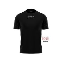 Futbalový dres Givova SHIRT CAPO INTERLOCK black