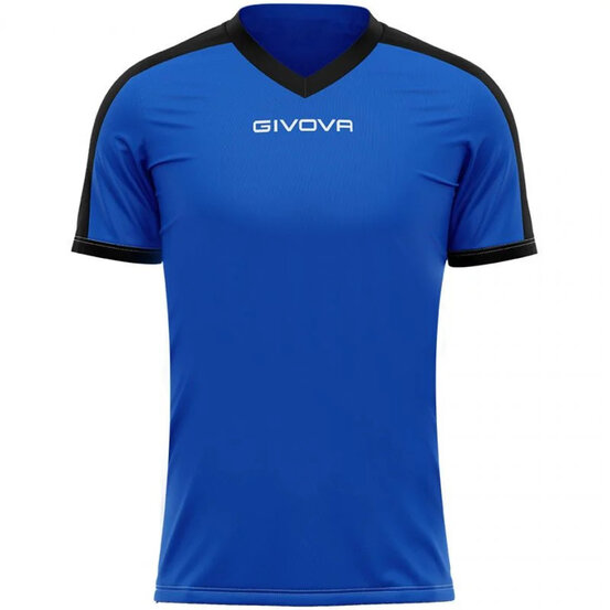 Futbalový dres Givova SHIRT REVOLUTION INTERLOCK blu royal/black