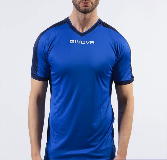 Futbalový dres Givova SHIRT REVOLUTION INTERLOCK blu royal/blu