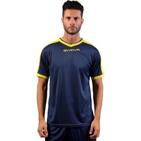 Futbalový dres Givova SHIRT REVOLUTION INTERLOCK blue/yellow