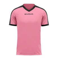 Futbalový dres Givova SHIRT REVOLUTION INTERLOCK pink/nero