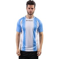 Futbalový dres Givova SHIRT STRIPE azzuro blue/white