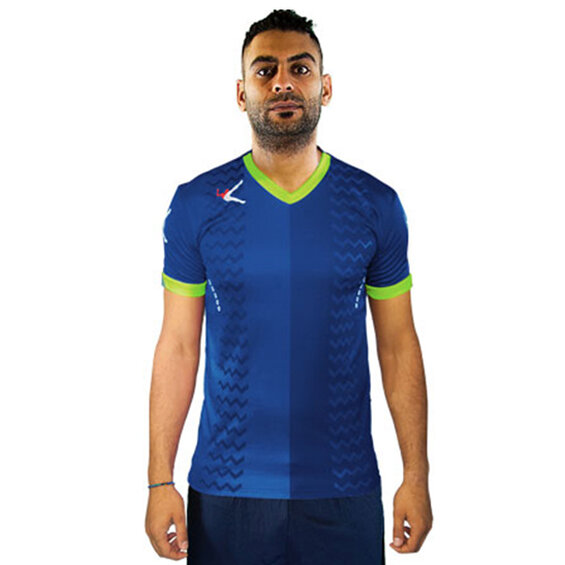 Futbalový dres Legea MAGLIA CRACOVIA GOLD navy blue/green fluo