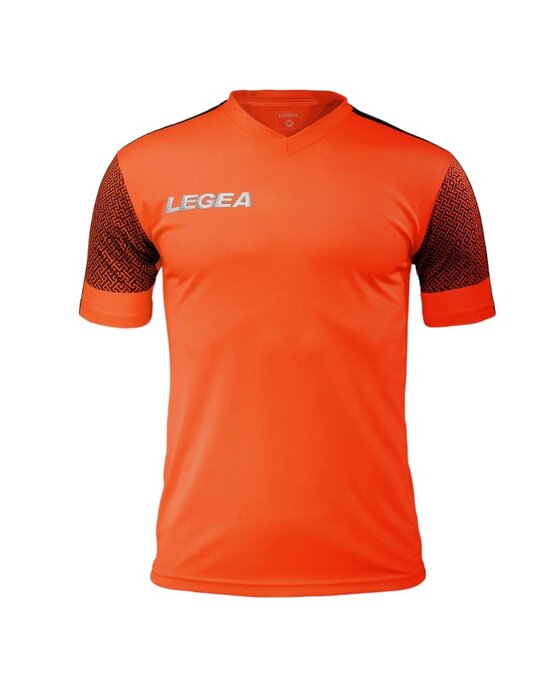 Futbalový dres Legea MAGLIA PRAGA MC URAGANO orange fluo/black