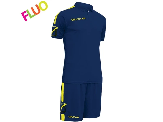 FUTBALOVÝ DRES PLAY blue/yellow fluo