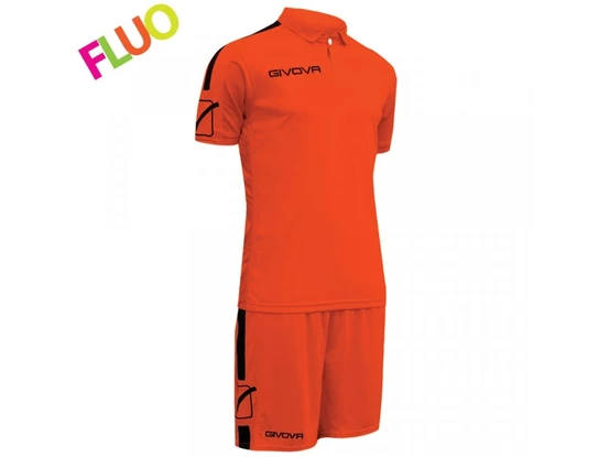FUTBALOVÝ DRES PLAY orange fluo/black