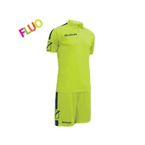 FUTBALOVÝ DRES PLAY yellow fluo/blue