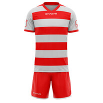 FUTBALOVÝ DRES RUGBY gray/red