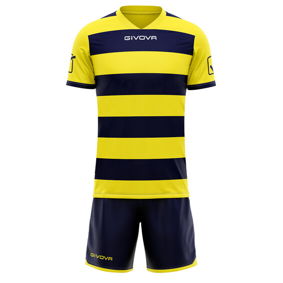 FUTBALOVÝ DRES RUGBY yellow/navy