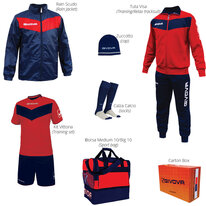 Futbalový set Givova VITTORIA dark blue/red
