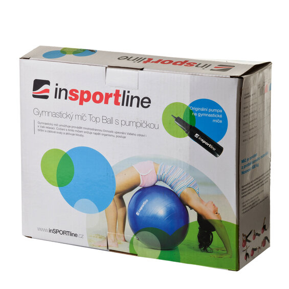 Gymnastická lopta inSPORTline Top Ball 65 cm - šedá