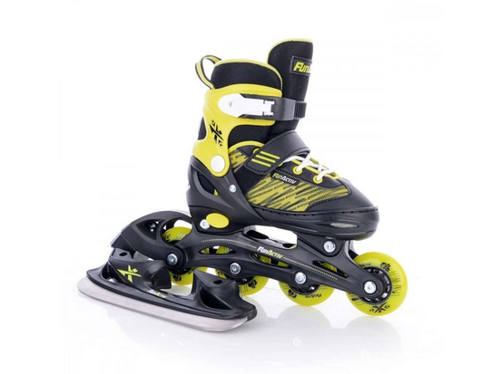 Ľadové korčule FunActiv ORIN DUO black/yellow