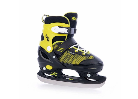 Ľadové korčule FunActiv ORIN DUO black/yellow