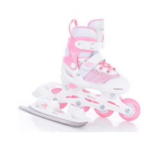 Ľadové korčule FunActiv ORIN GIRL DUO pink/white