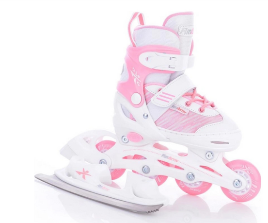 Ľadové korčule FunActiv ORIN GIRL DUO pink/white