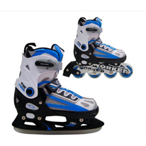 Ľadové korčule WORKER NOLAN IN 4199 2in1 blue