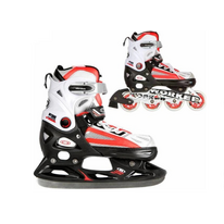 Ľadové korčule WORKER NOLAN IN 4199 2in1 red