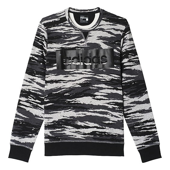 Pánska mikina Adidas LIN CAMO CREW B