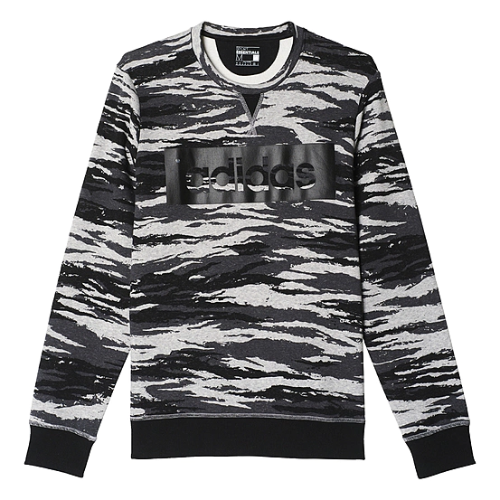 Pánska mikina Adidas LIN CAMO CREW B