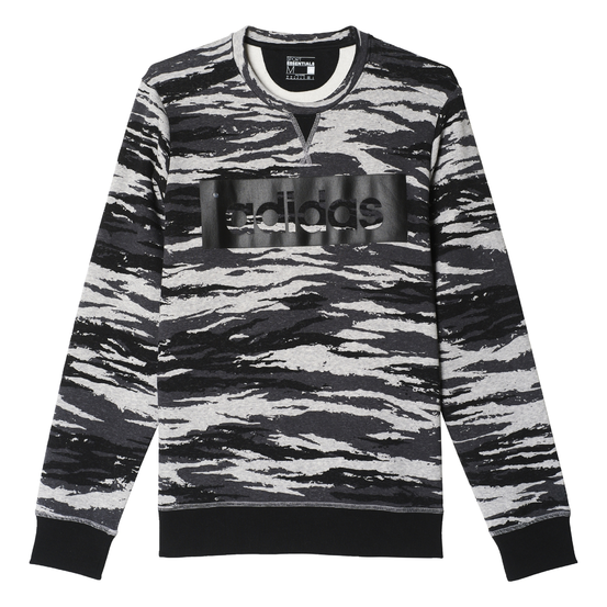 Pánska mikina Adidas LIN CAMO CREW B
