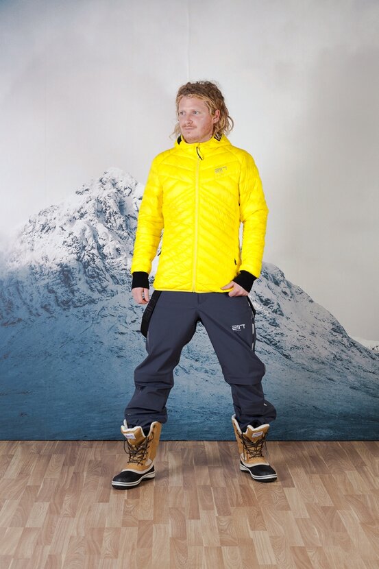 Pánska outdoorová bunda SKOGSA yellow