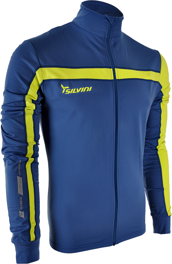 Pánska športová mikina Silvini ALTO blue/yellow