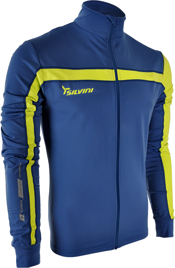 Pánska športová mikina Silvini ALTO blue/yellow