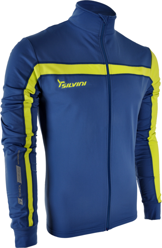 Pánska športová mikina Silvini ALTO blue/yellow