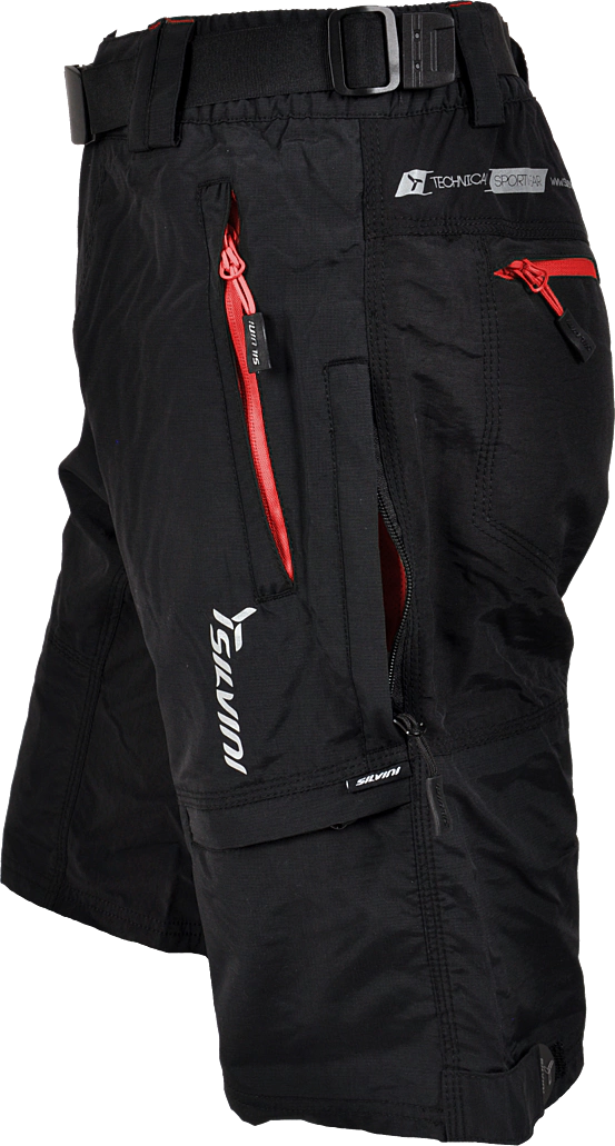 Pánske cyklistické nohavice Silvini RANGO black/red