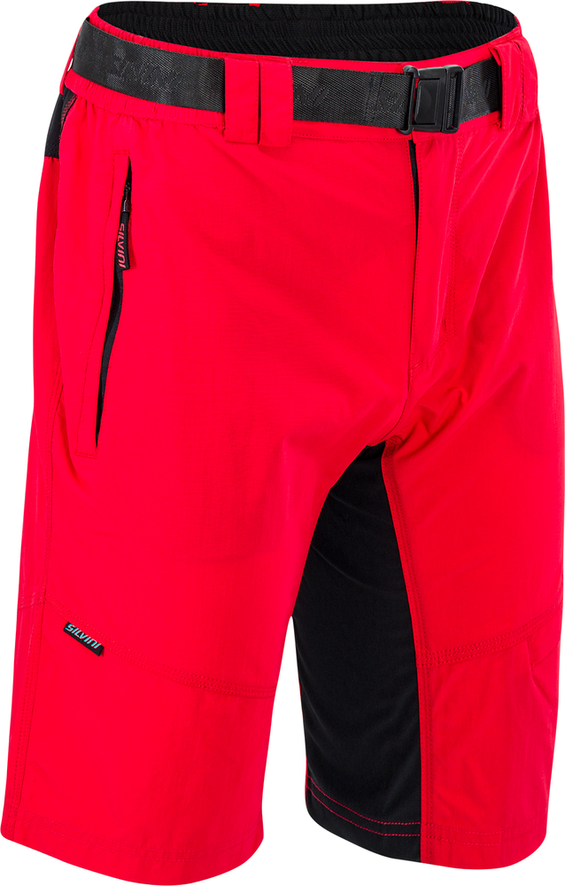 Pánske cyklistické nohavice Silvini RANGO red/black