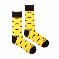 Ponožky Fúzač žlté