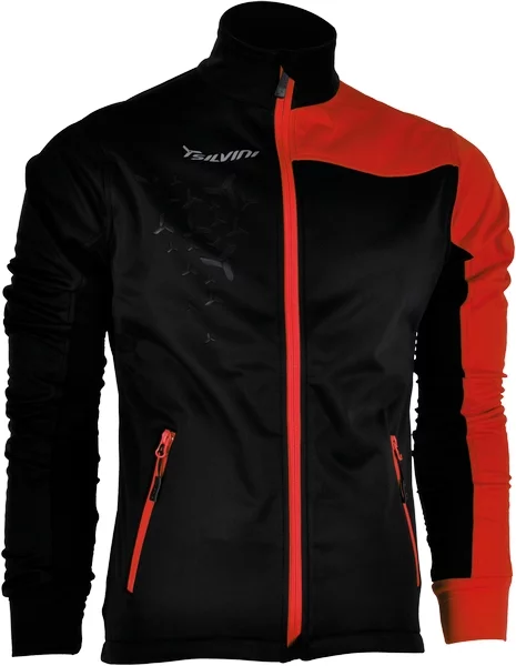 Softshellová bunda Silvini MEZZO black/red