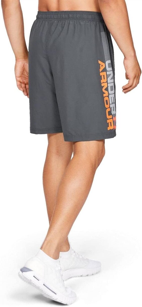 Šortky UA Woven Graphic Wordmark grey