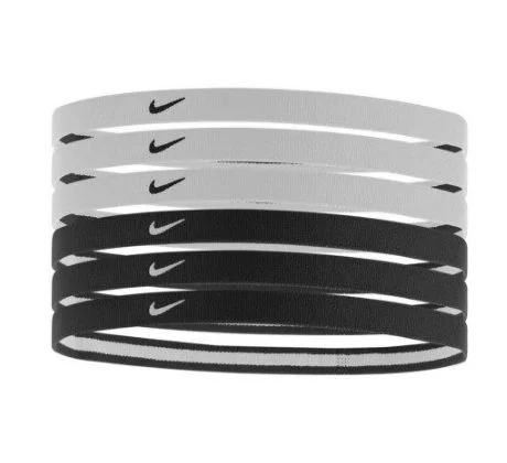 Športové čelenky Nike SWOOSH HEADBANDS 2.0 white/black