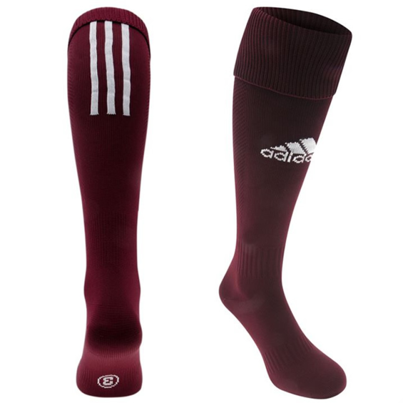 Štulpne Adidas SANTOS 3-STRIPE bordo