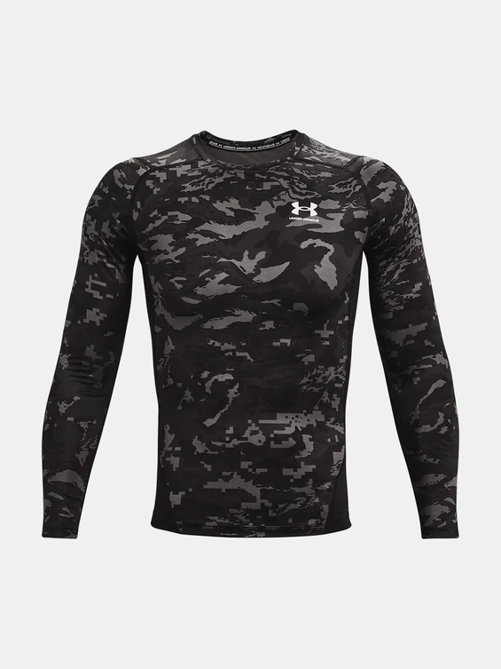 Tričko UA Camo Comp LS grey