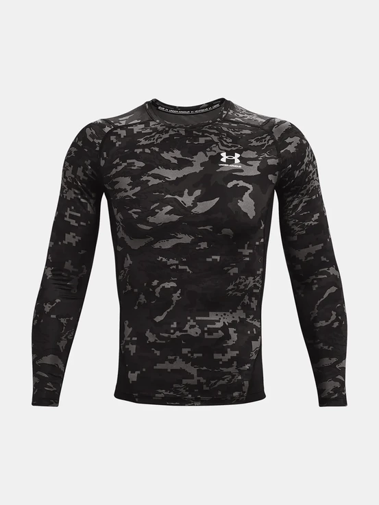 Tričko UA Camo Comp LS grey
