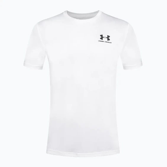 Tričko UA SS LEFT CHEST TEE white